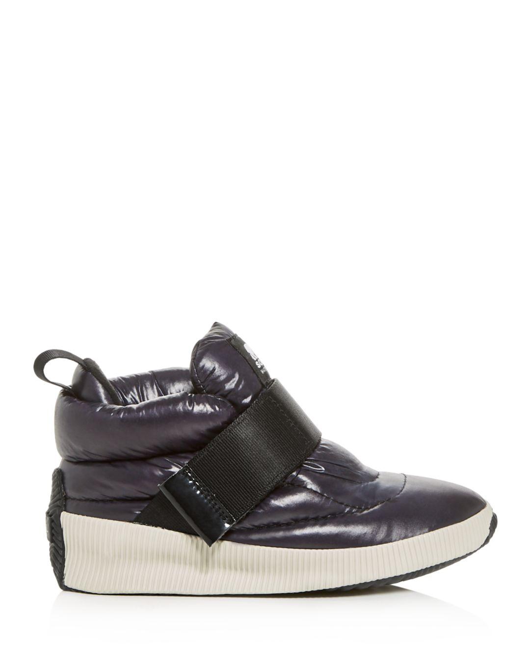 sorel out n about puffy insulated waterproof sneaker boot