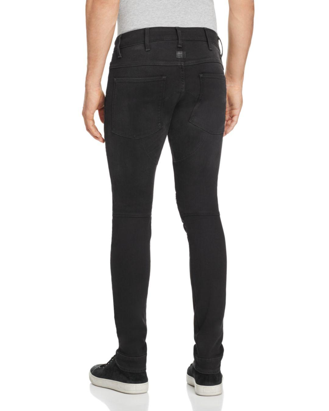 Uomo Abbigliamento da Jeans da Jeans skinny 20% di sconto 5620 3D Zip Knee Skinny JeansG-Star RAW in Denim da Uomo colore Nero 