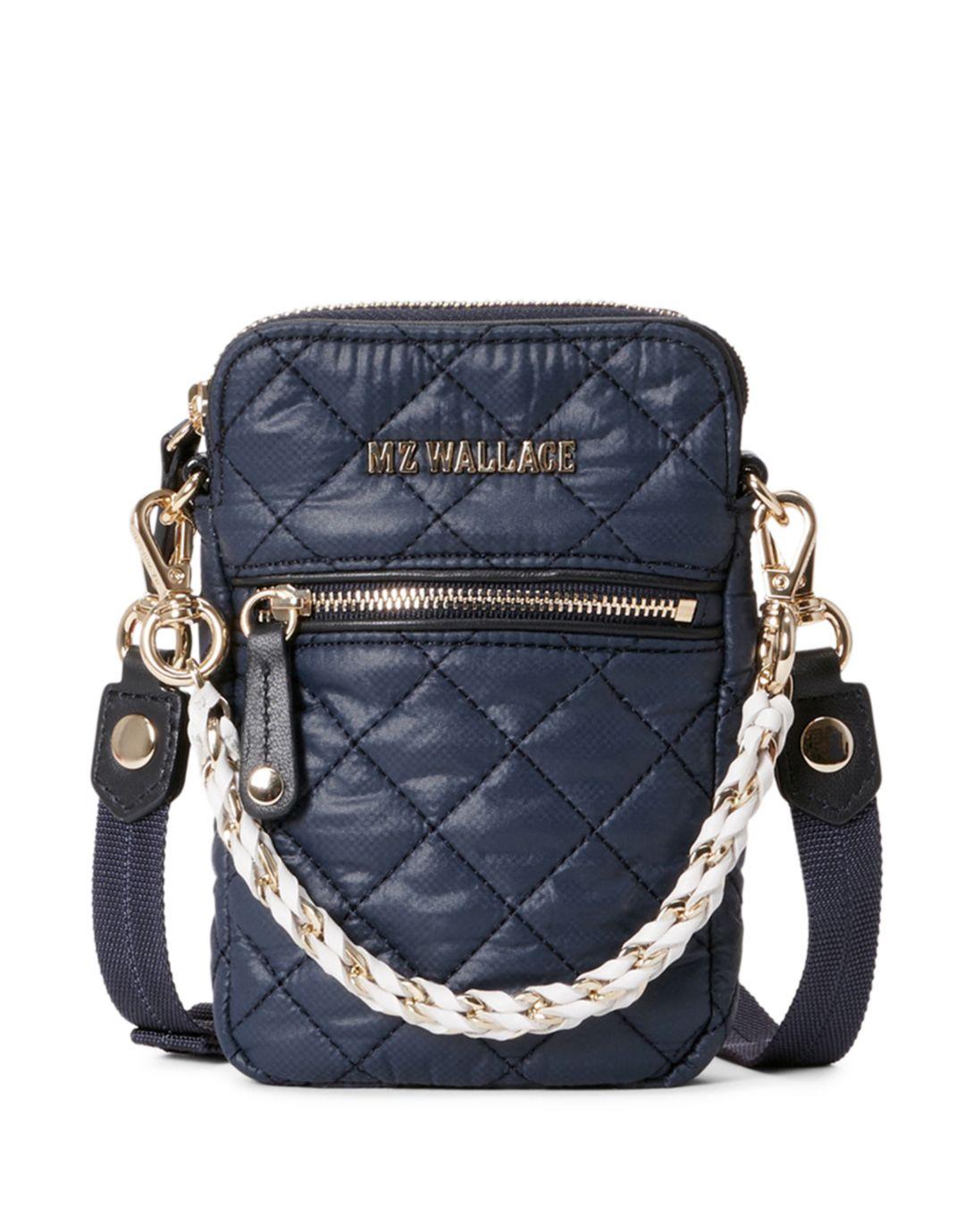 MZ Wallace Micro Crosby Crossbody in Blue Lyst