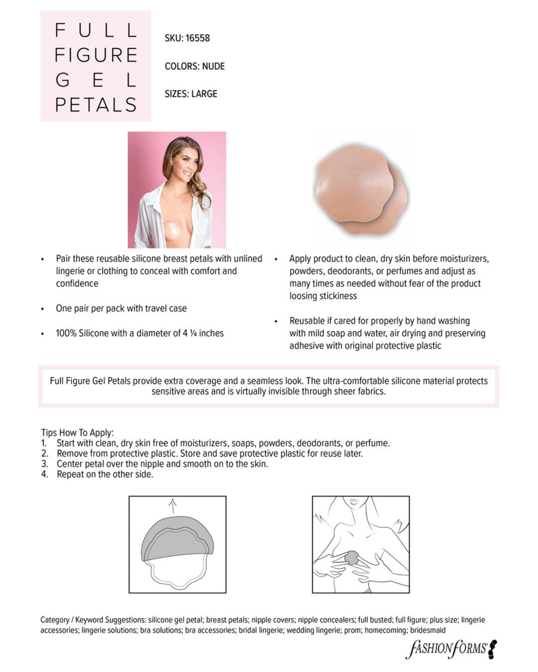 gel breast petals