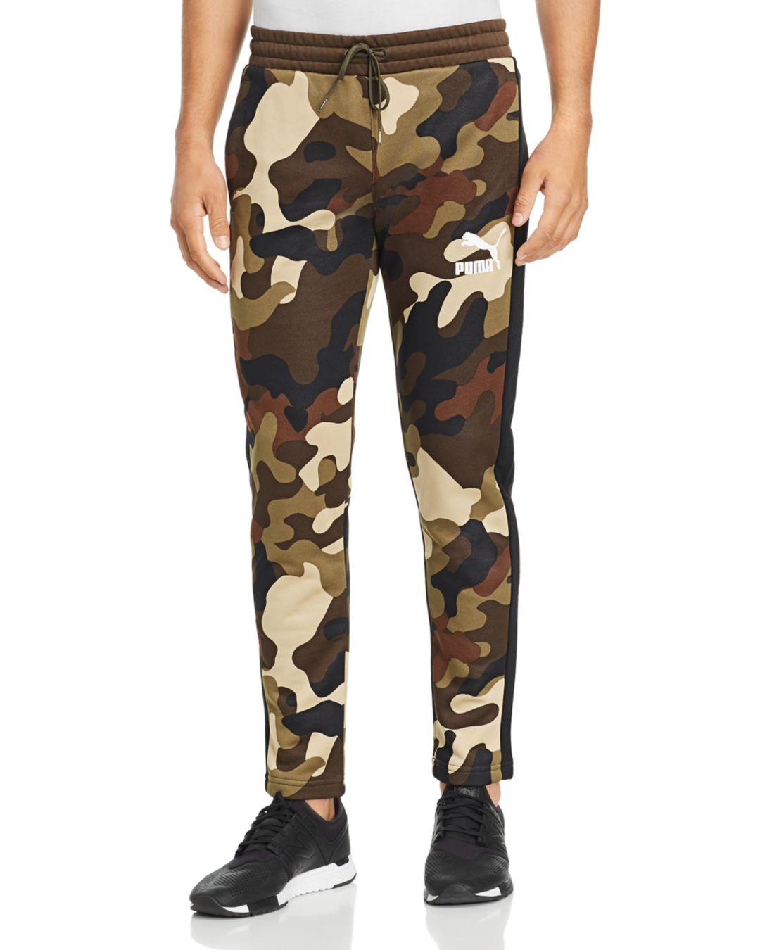 PUMA Men's Wild Pack T7 Camo Track Pants in Forest Night (Black) for ...