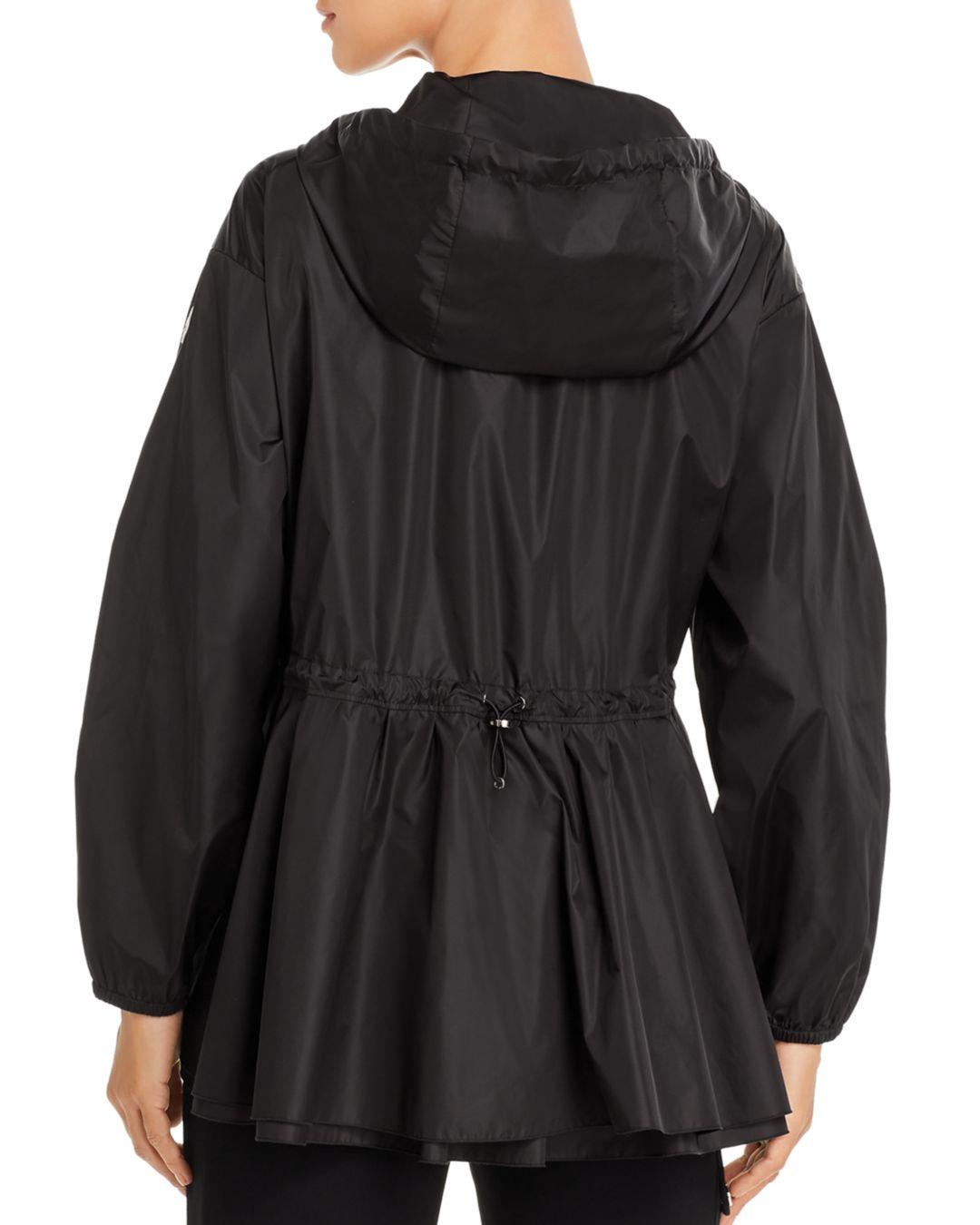 peplum raincoat
