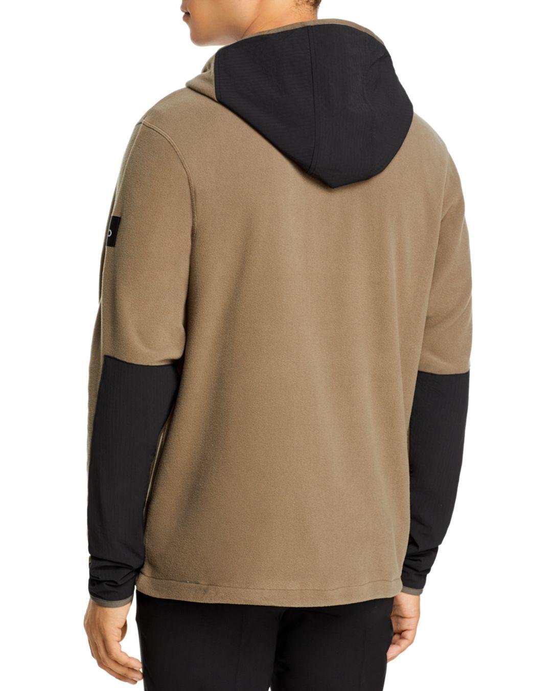Alo Yoga Polar Fleece Half - Zip Hooded Pullover for Men - Lyst