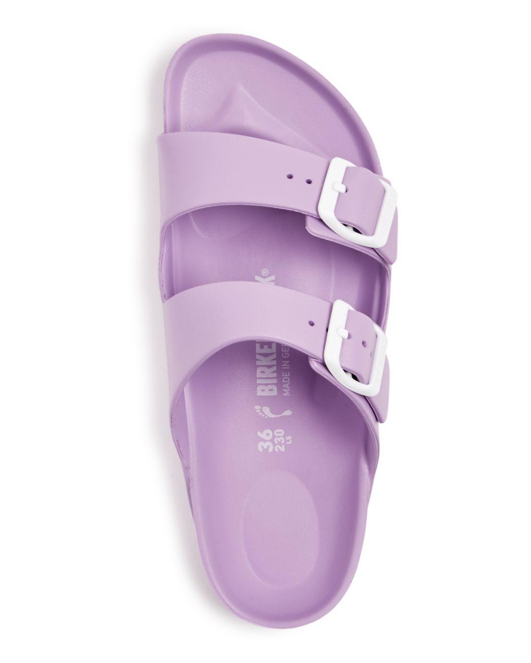 birkenstock women's arizona essentials eva sandals lavender