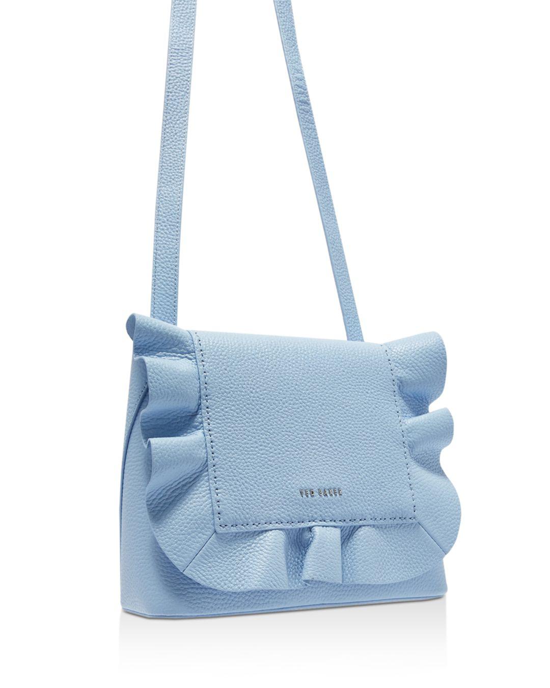 Ted Baker Rammira Ruffle Lady Backpack in Pale Blue/Silver (Blue) Lyst