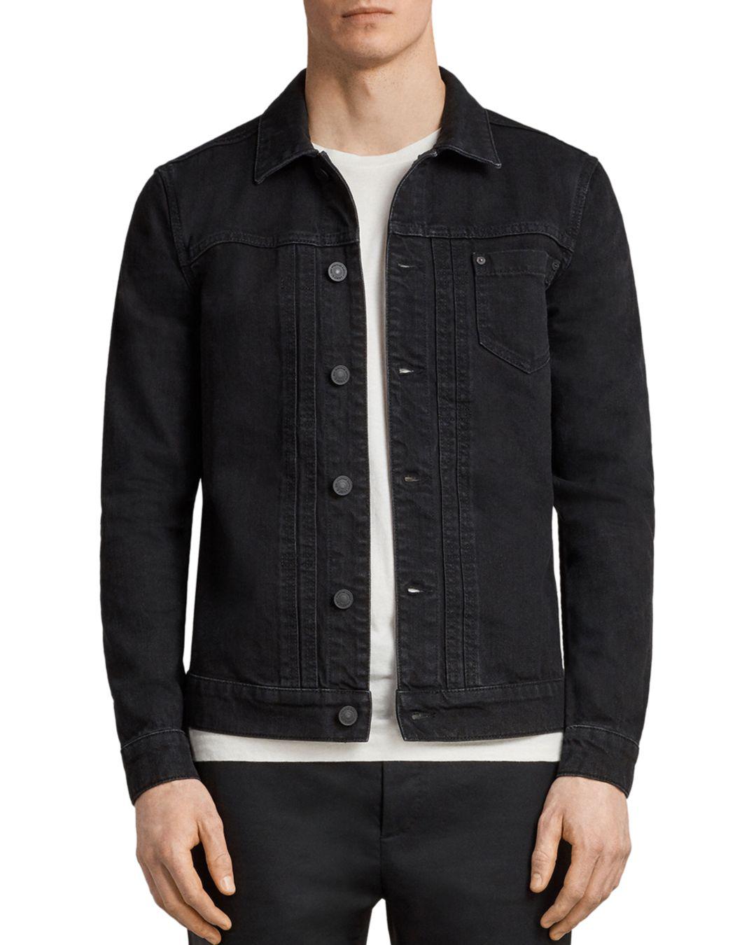 AllSaints Bajio Denim Jacket in Black 