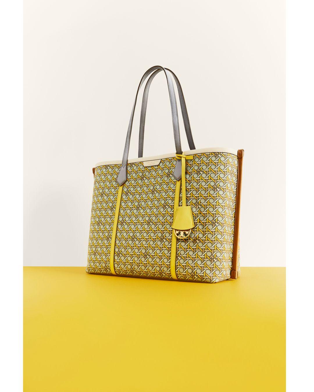 Tory Burch Perry Printed Canvas Tote 2024 favors