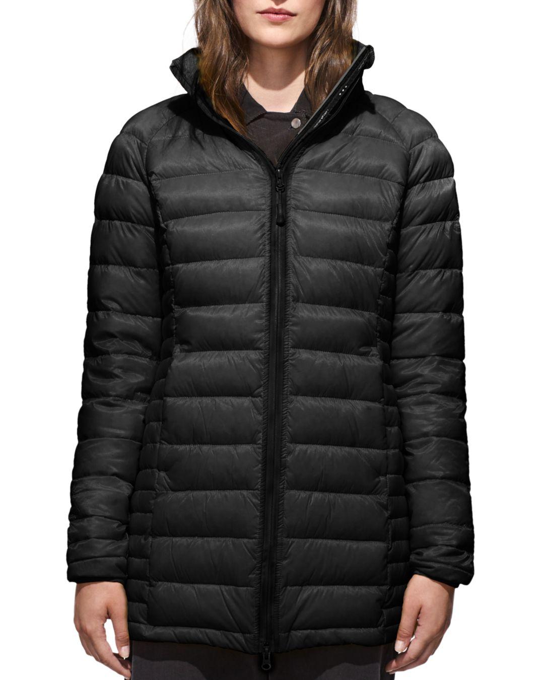 Canada Goose 'Brookvale' Hooded Quilted Down Coat in Black | Lyst