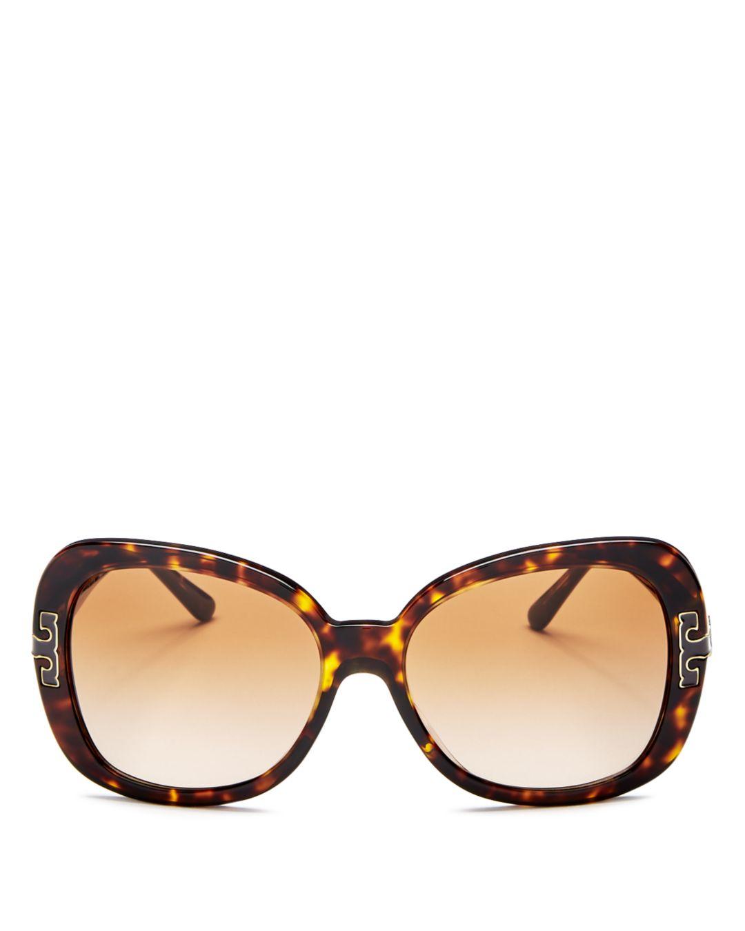 Tory Burch Women's Butterfly Sunglasses in Brown - Lyst