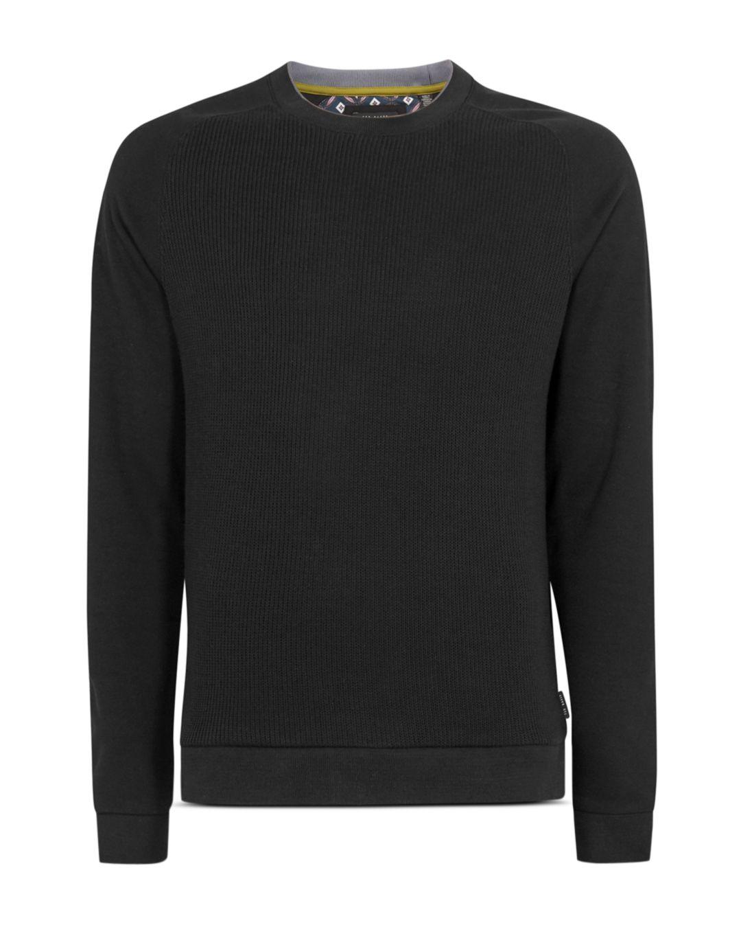 Ted Baker Pied Sweat Top in Black