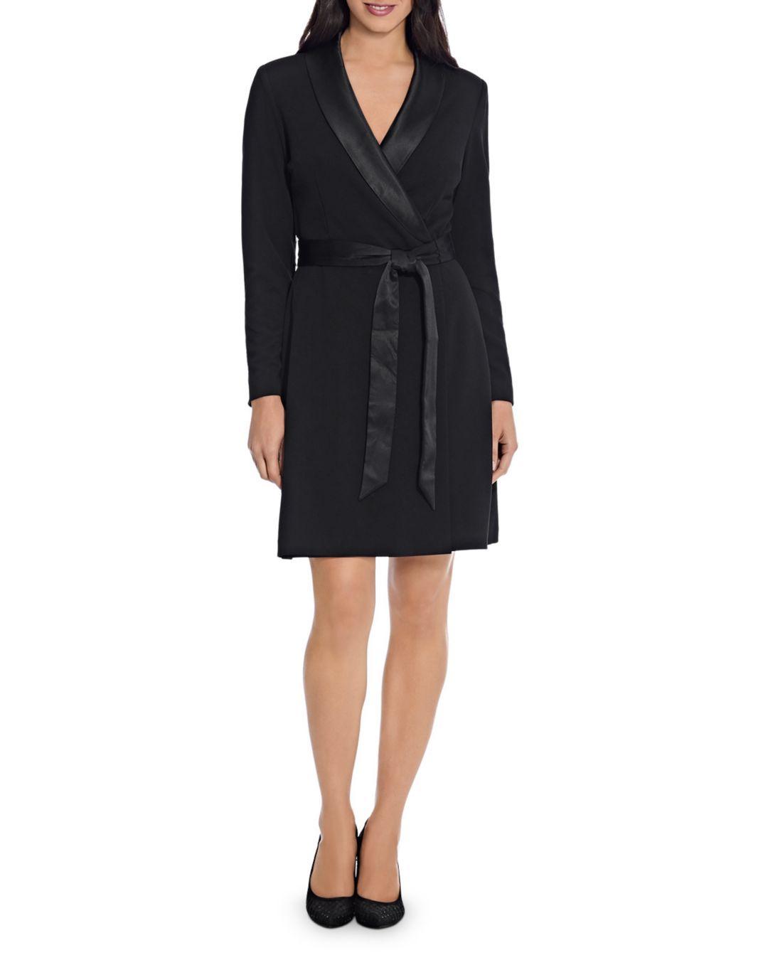 Crepe Tuxedo Dress 