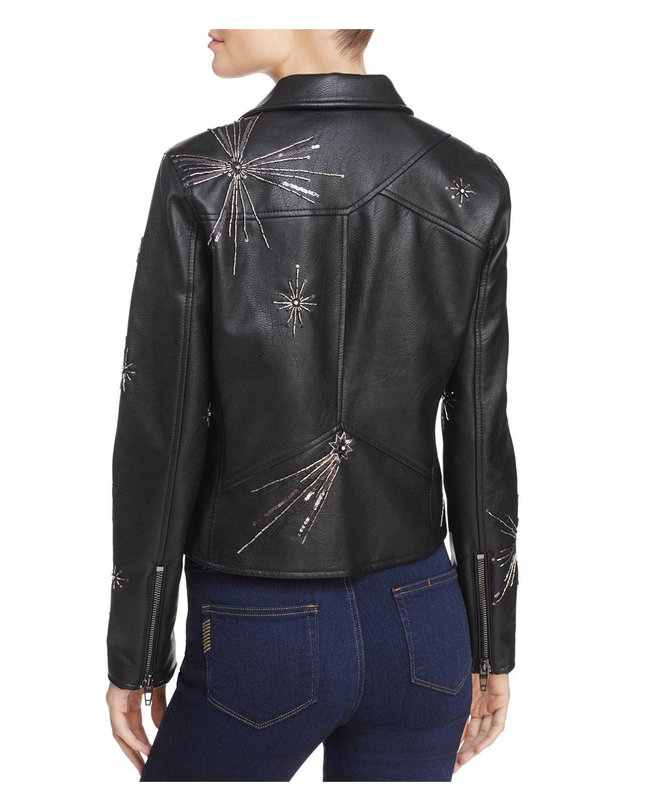 blank nyc star leather jacket