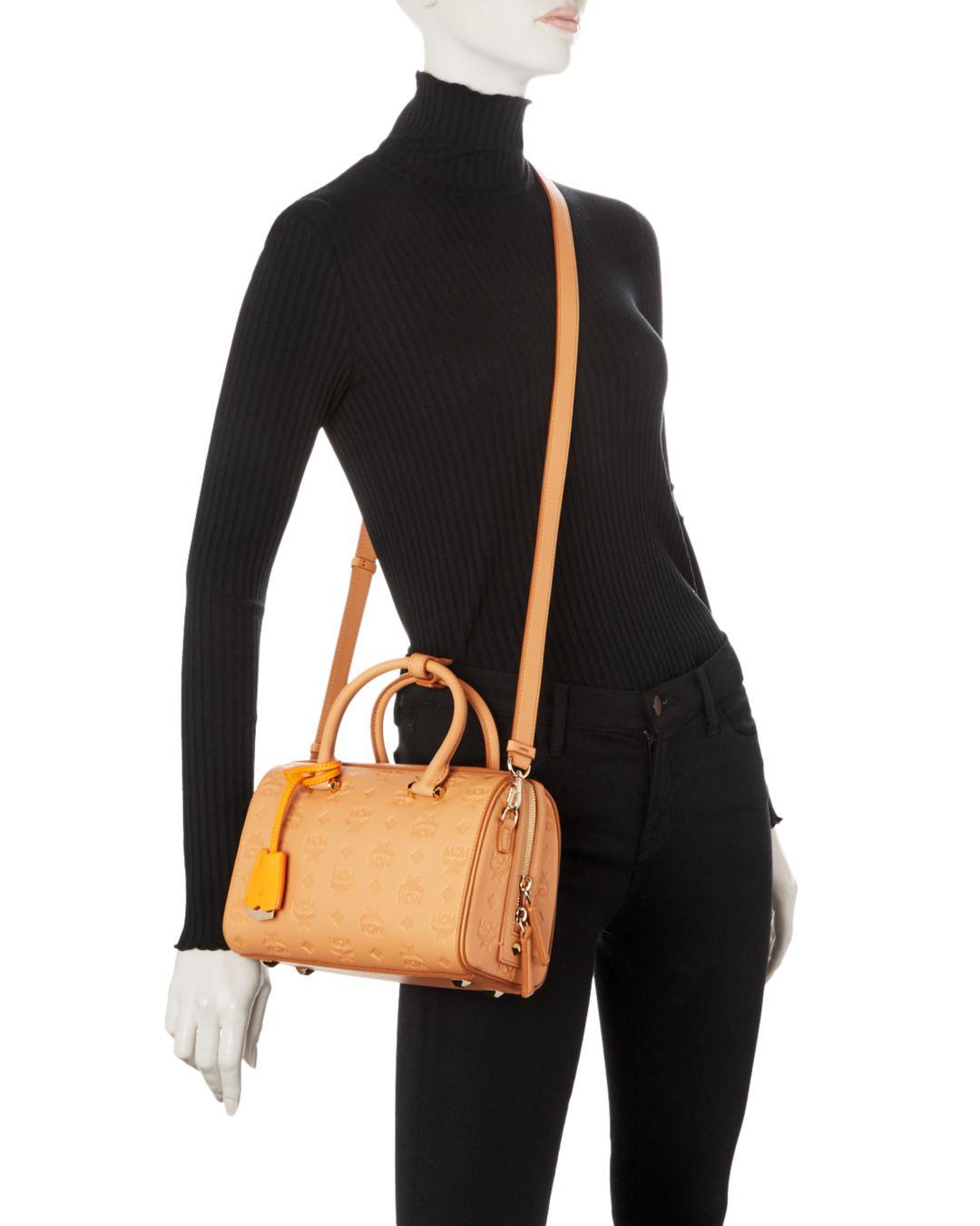 mcm mini top handle crossbody