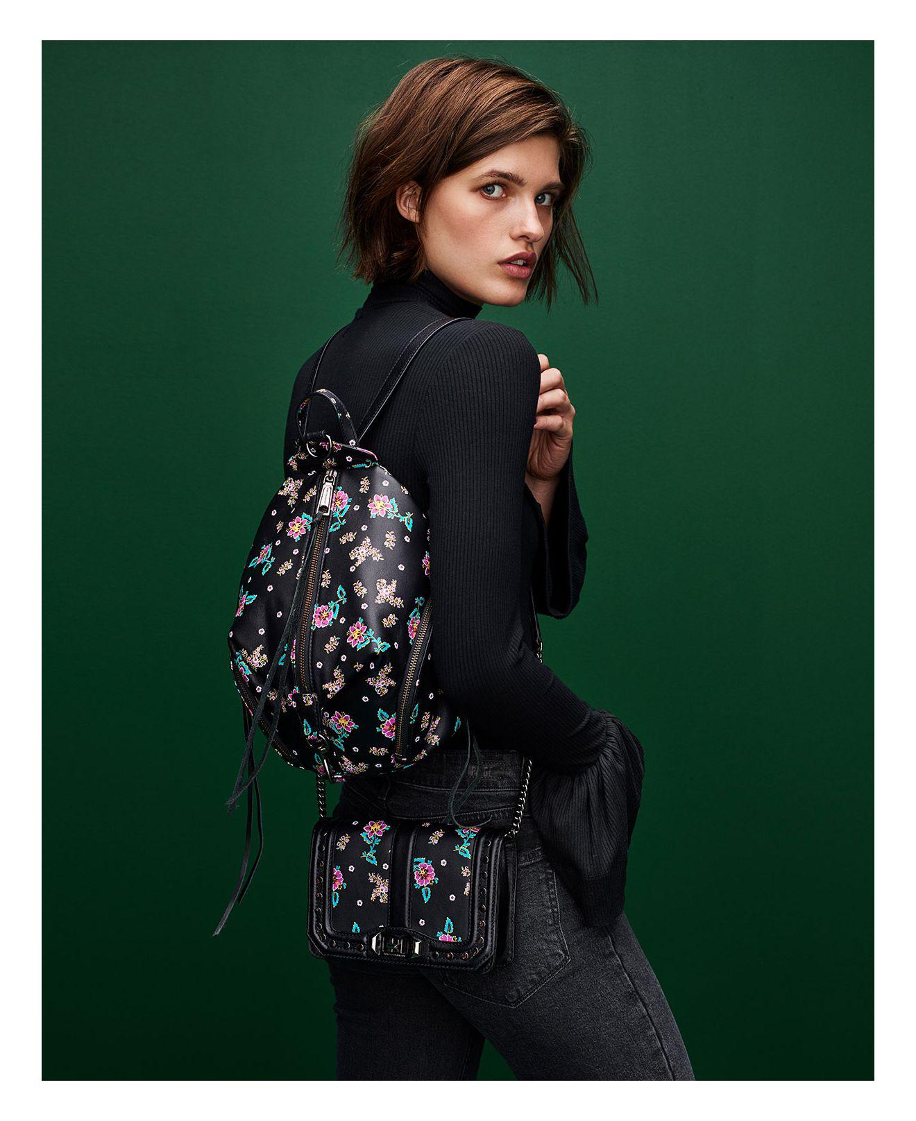 New Rebecca Minkoff Floral Print Nylon Julian Backpack Bag - Flowers Rebecca Minkoff Backpacks for Women for sale - eBay main image 4