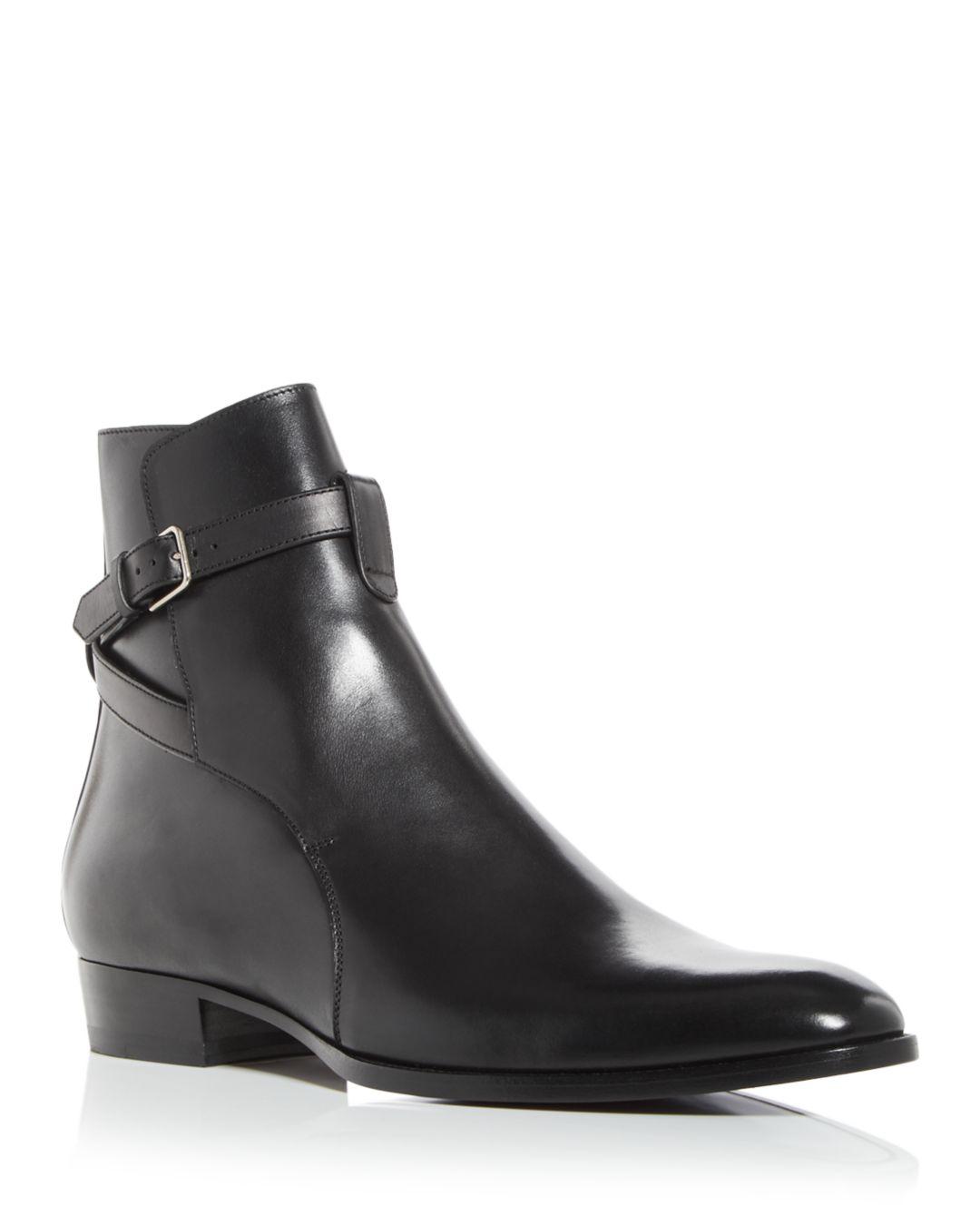 Saint Laurent Wyatt Jodhpur Boots in Black for Men Lyst