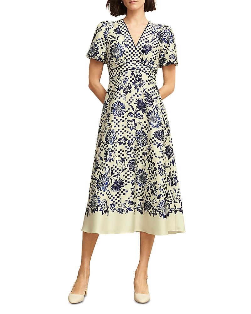 【フローラル】HOBBS LONDON / trelissick フレア Vネックドレス Hobbs Trelissick Dress | Lyst