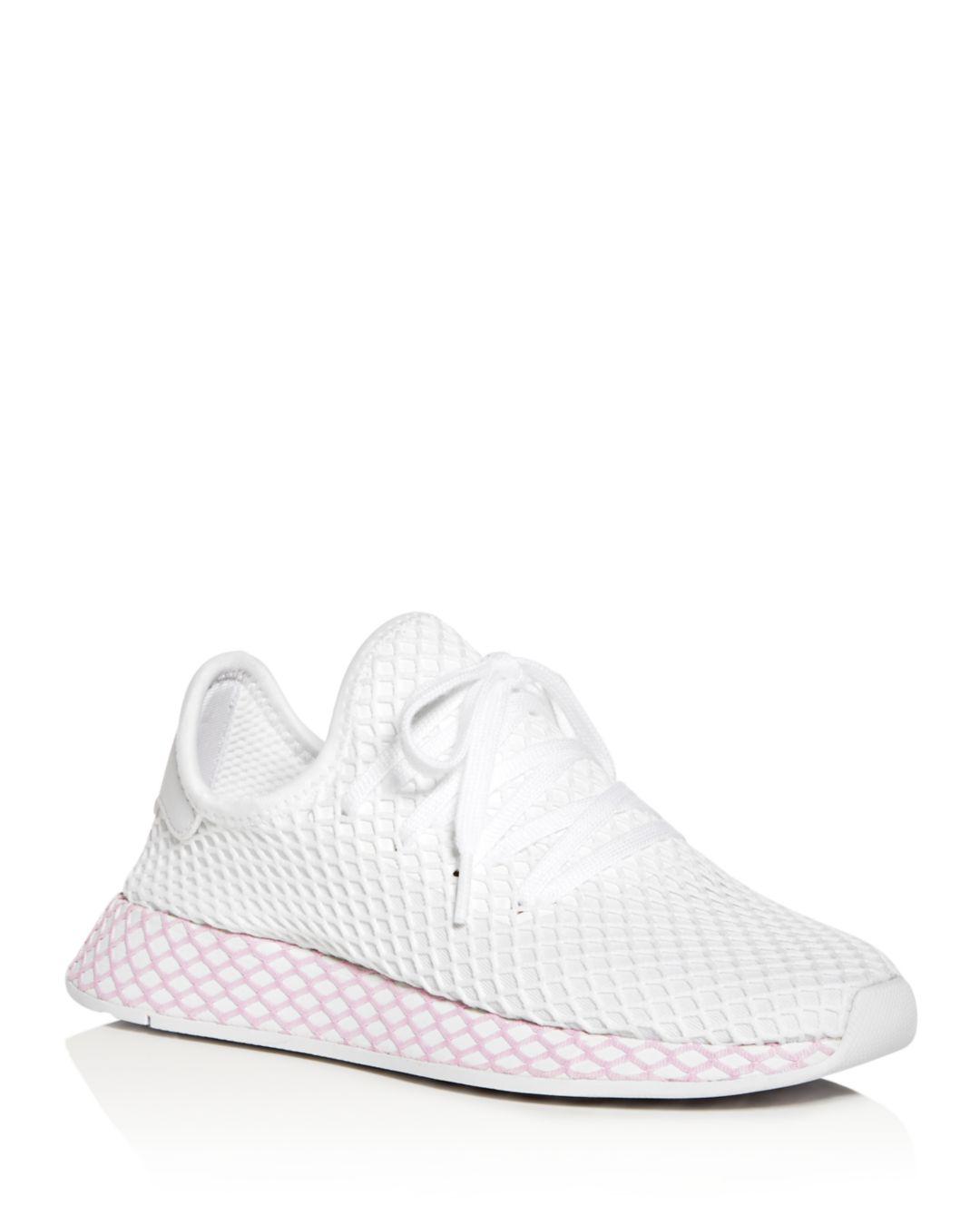 Felicidades Tiza doloroso adidas Women's Deerupt Net Lace Up Sneakers in White | Lyst