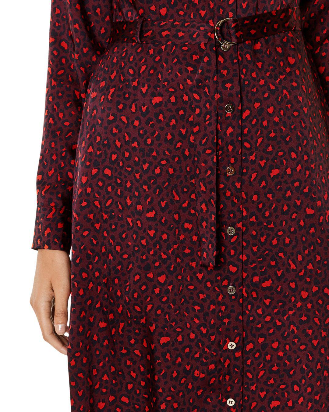 karen millen blue leopard dress