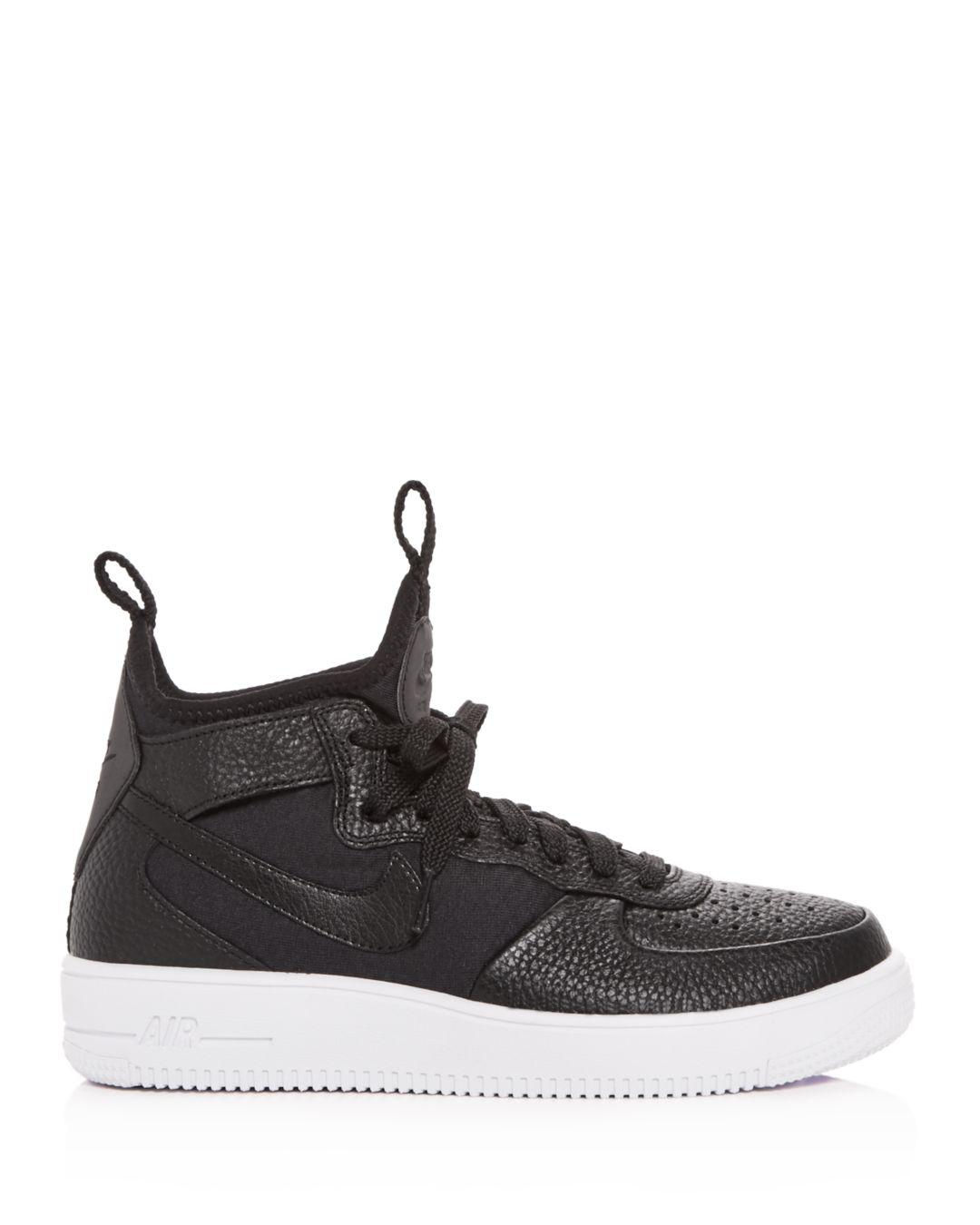 women's air force 1 ultraforce leather mid top sneakers