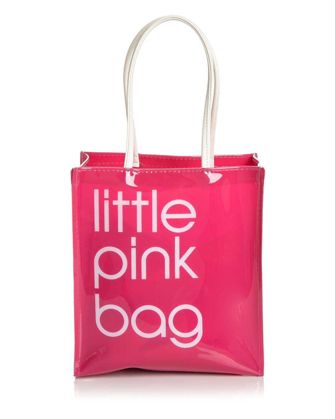 red pink bag