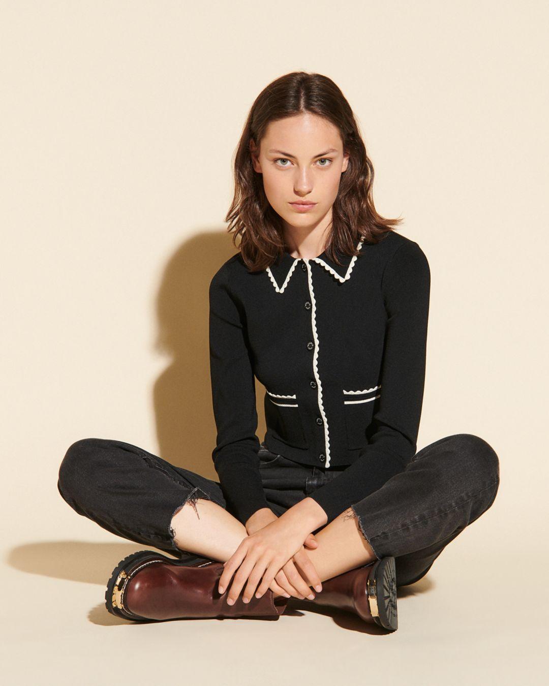 sandro leanna cardigan