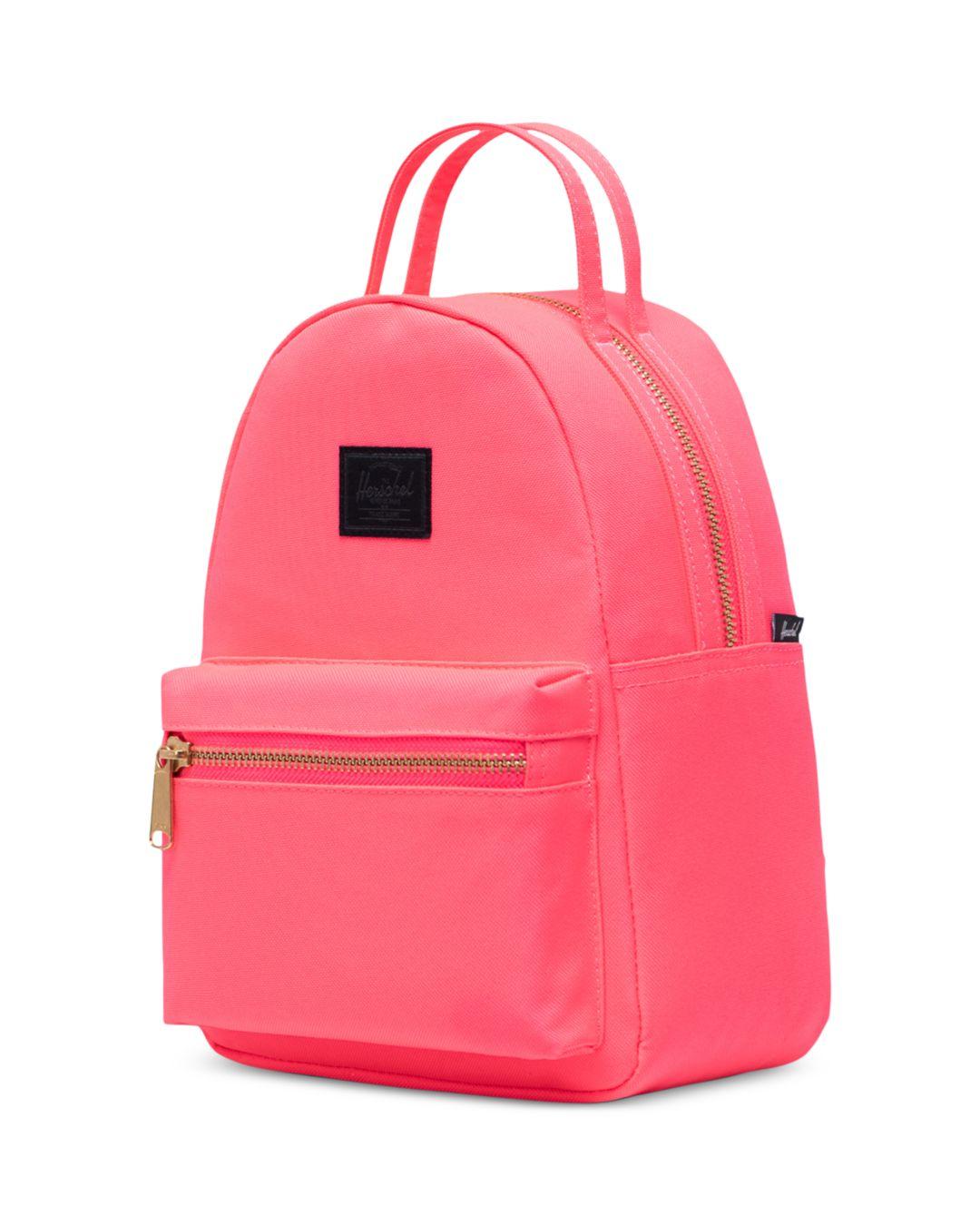 herschel pink mini backpack