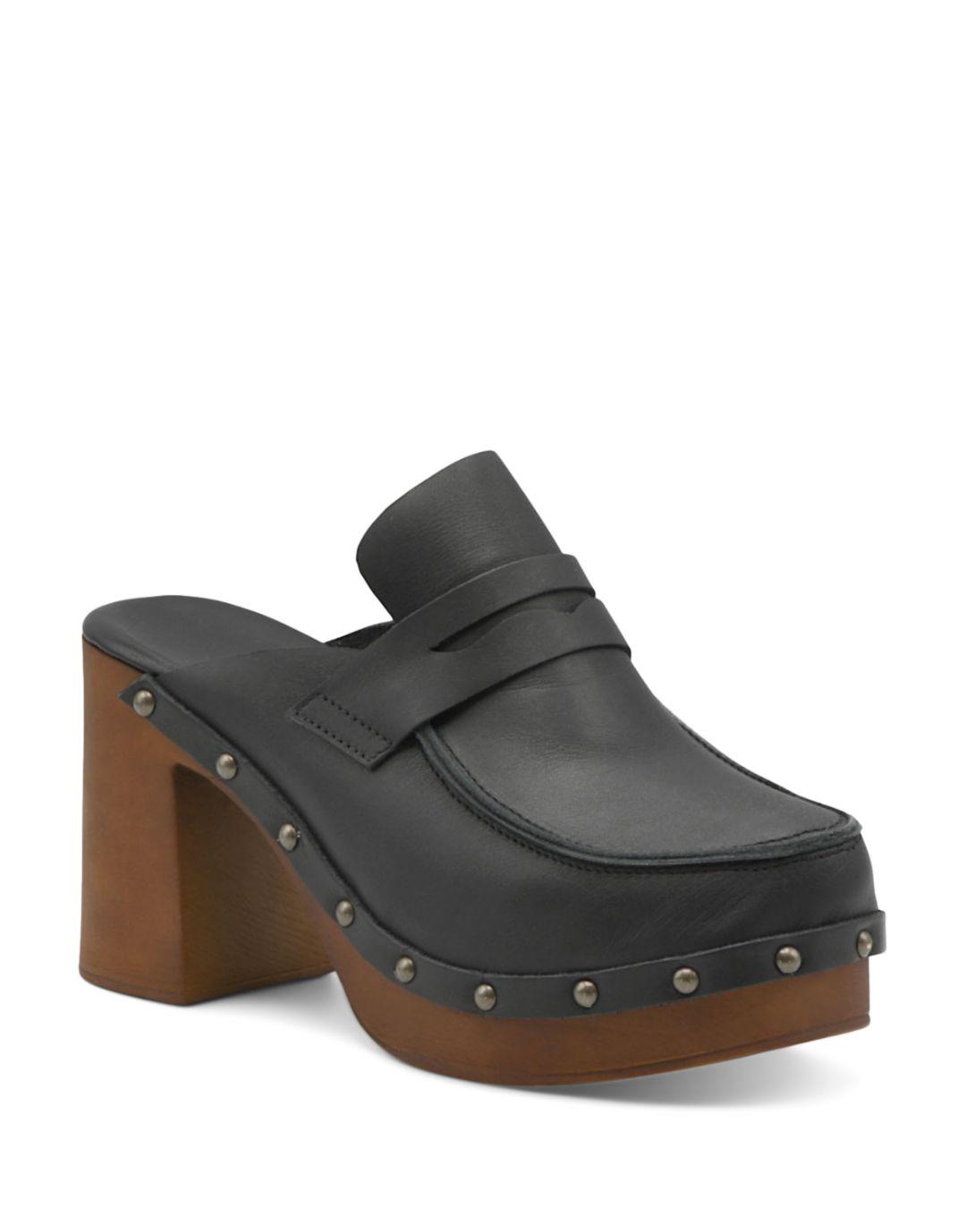 Charles David Xtra Platform Loafer Mules in Black Lyst