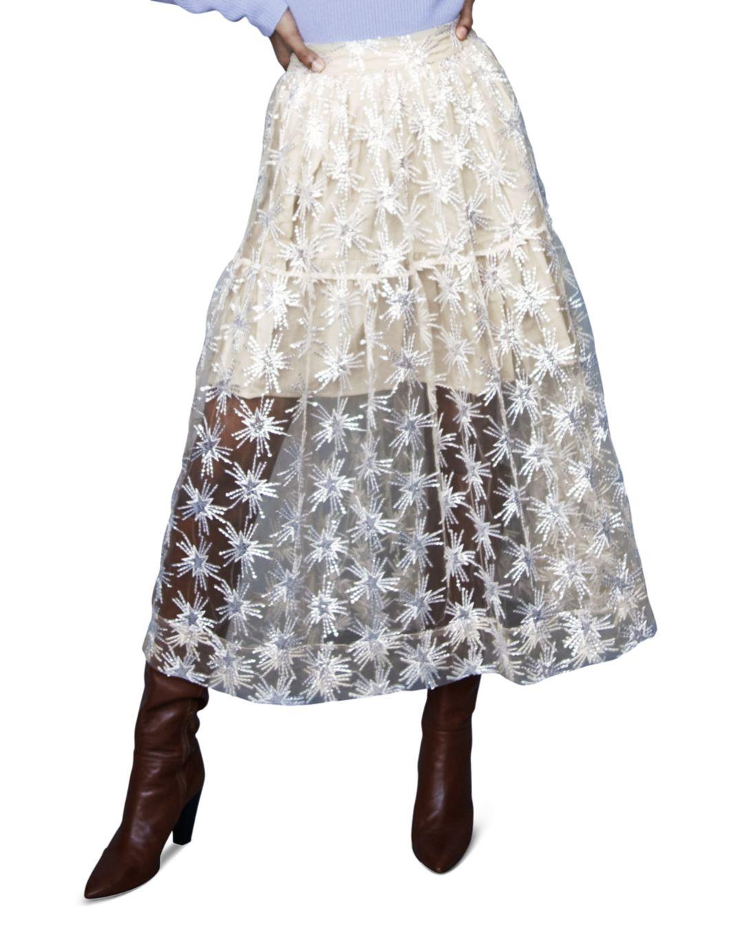 sequin star skirt