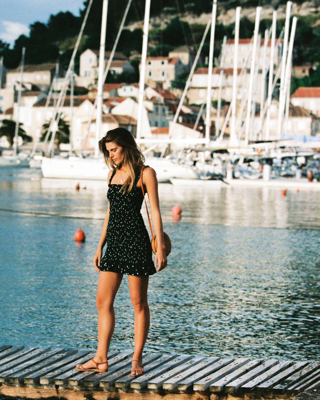 faithfull del mar mini dress