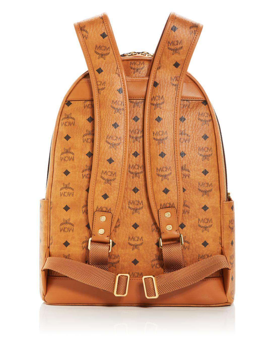 mcm backpack straps