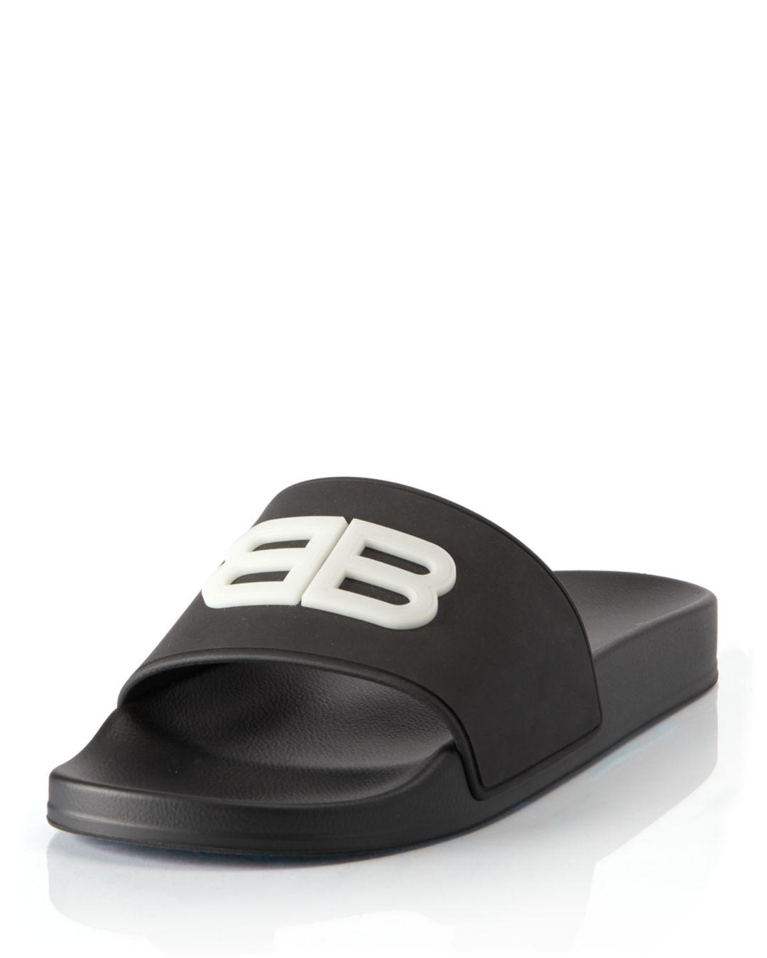 Mens Speed 20 Recycled Knit Slide Sandal in Black  Balenciaga GB