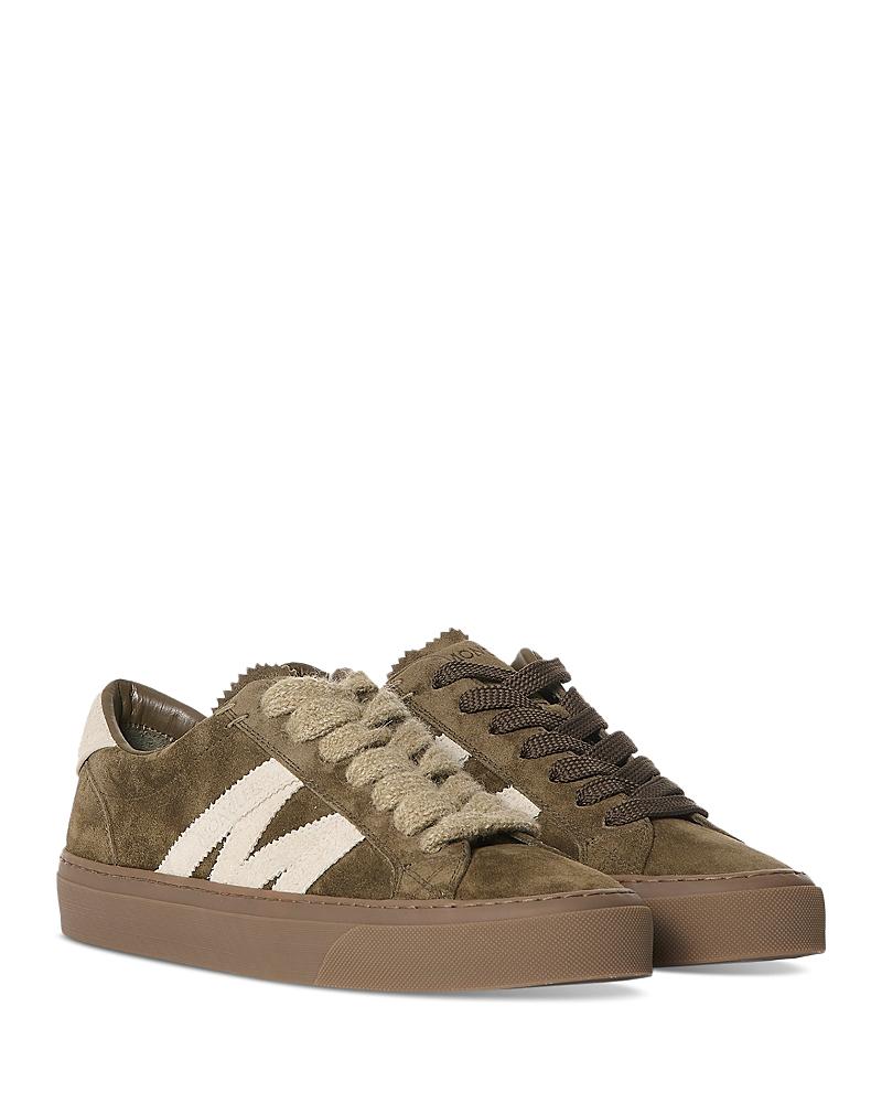 MONCLER MONACO2 ロートップ スニーカー ロゴ Brown 関税送料込 Moncler Suede Monaco 2 Low Top Sneakers | Saks Fifth Avenue