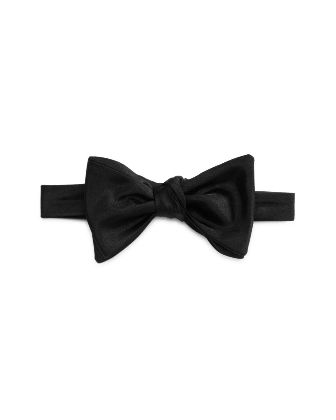 BOSS by HUGO BOSS Formal Silk Self Tied Bow Tie in Black for Men | Lyst