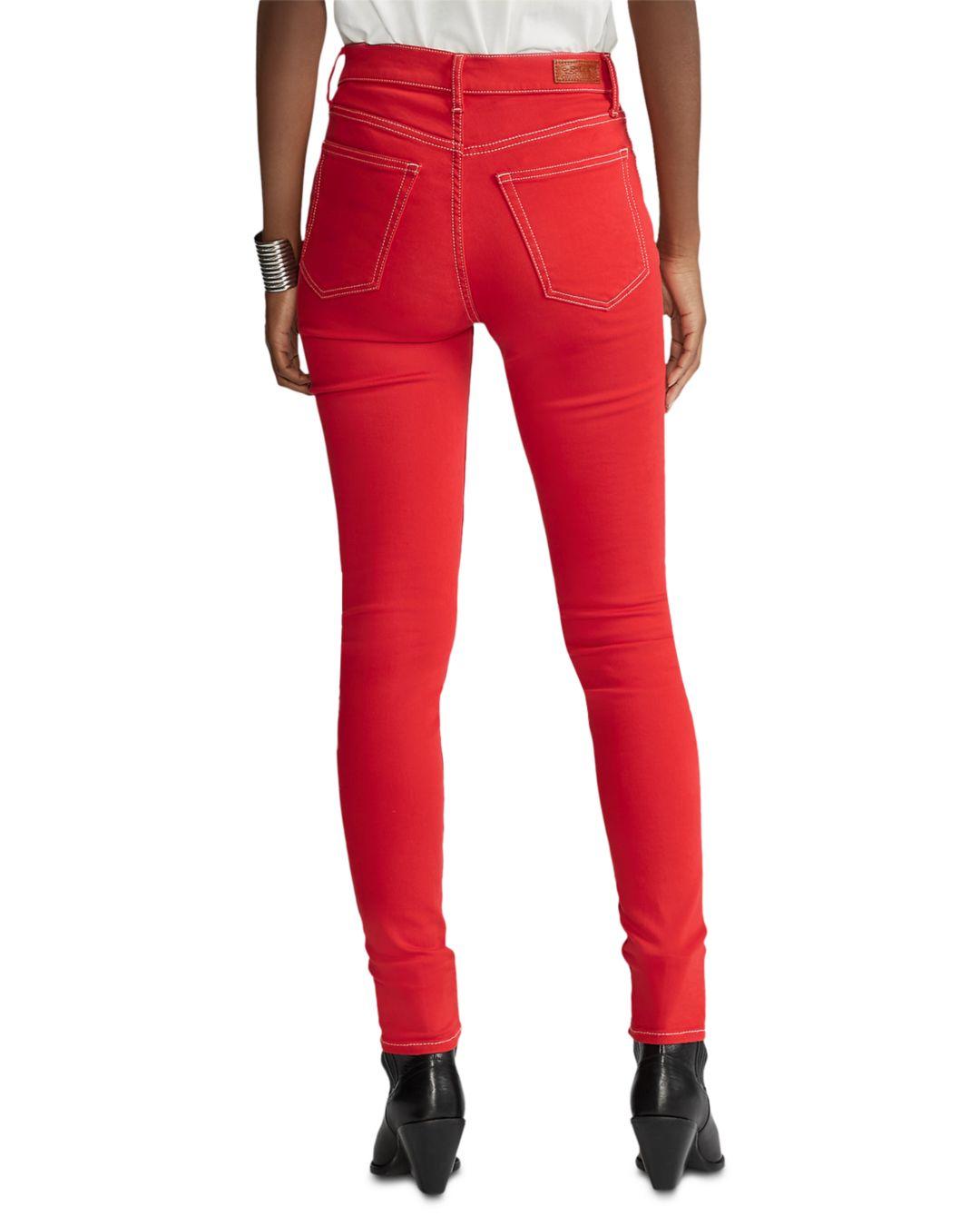 ralph lauren red jeans