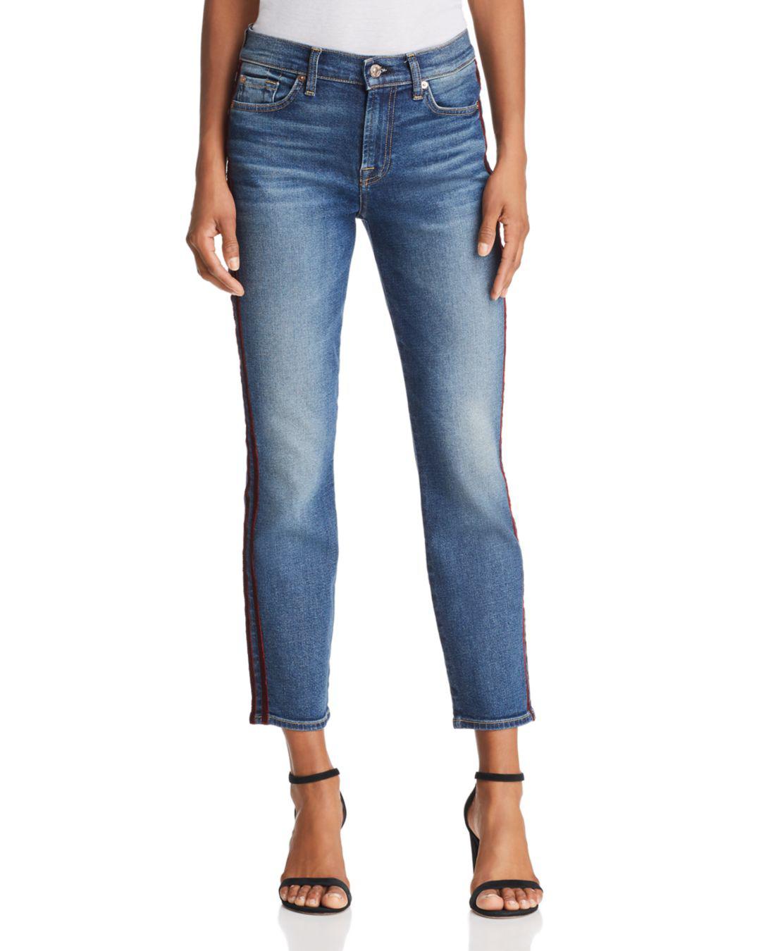 7 For All Mankind Denim Roxanne Ankle Skinny Jeans In Luxe Vintage Femme in  Blue | Lyst