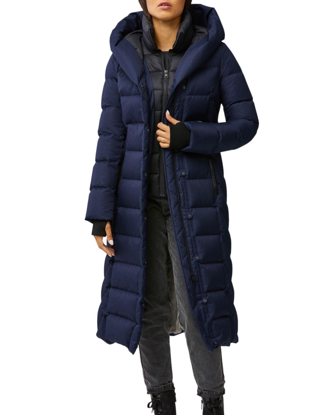 SOIA \u0026 KYO Leather Talyse Hooded Down 