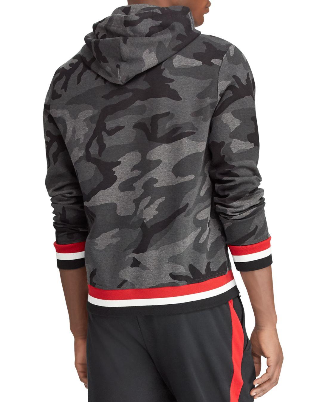 Polo Ralph Lauren Cotton Camouflage Hooded Sweatshirt in Charcoal rl Camo  (Gray) for Men - Lyst