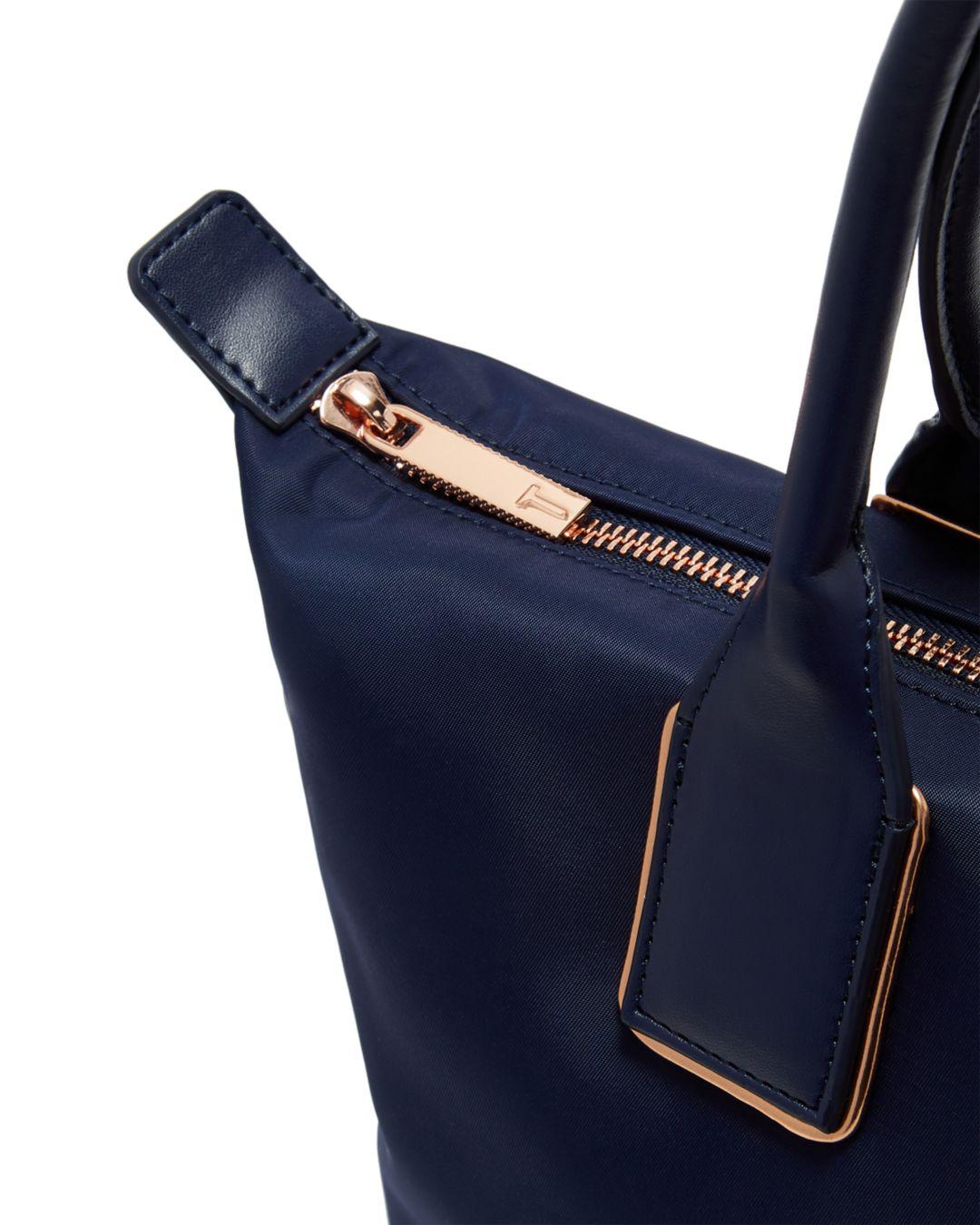 Ted Baker Synthetic Small Tote Bag in Dark Blue/Gold (Blue) - Lyst
