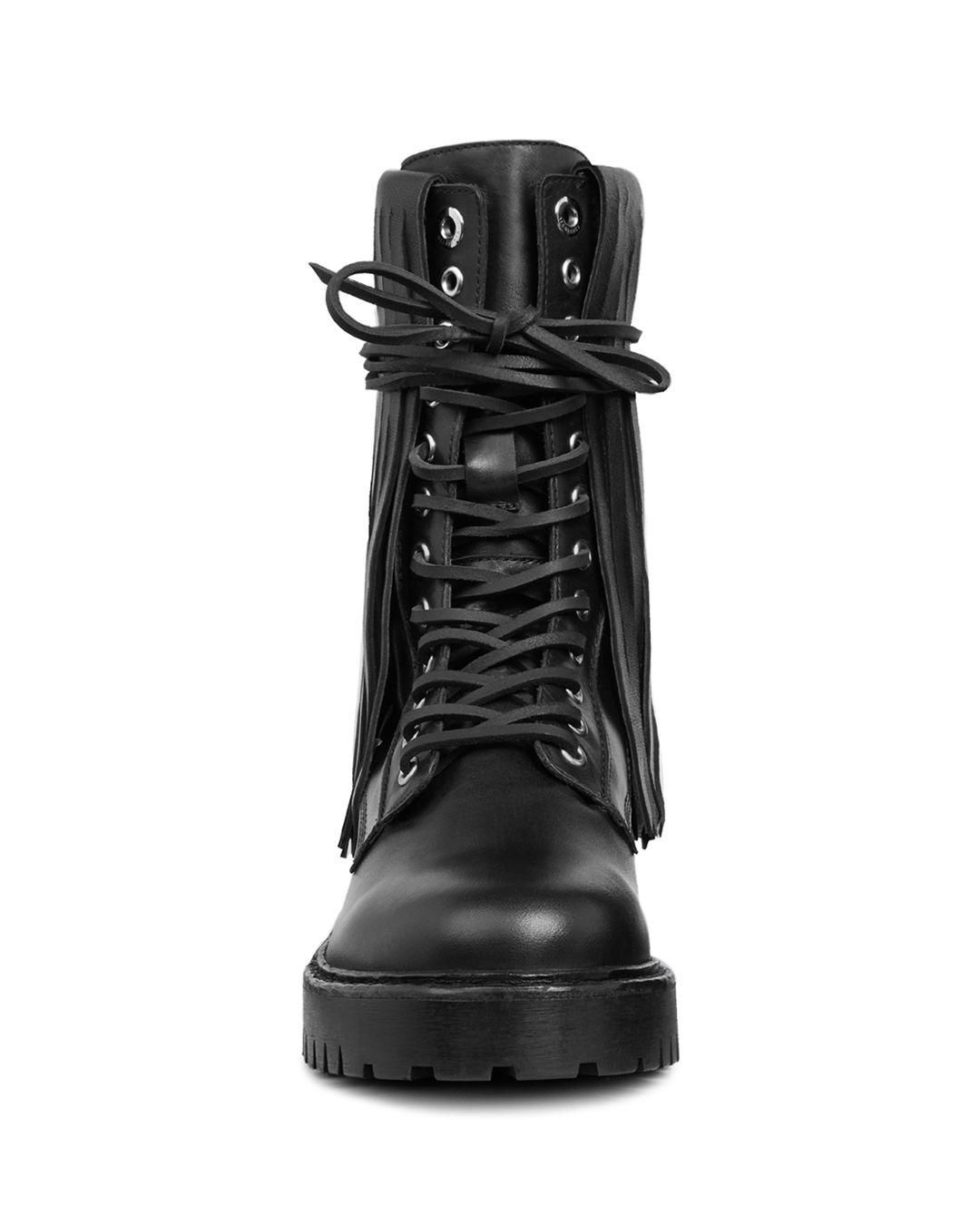 all saints fringe boots