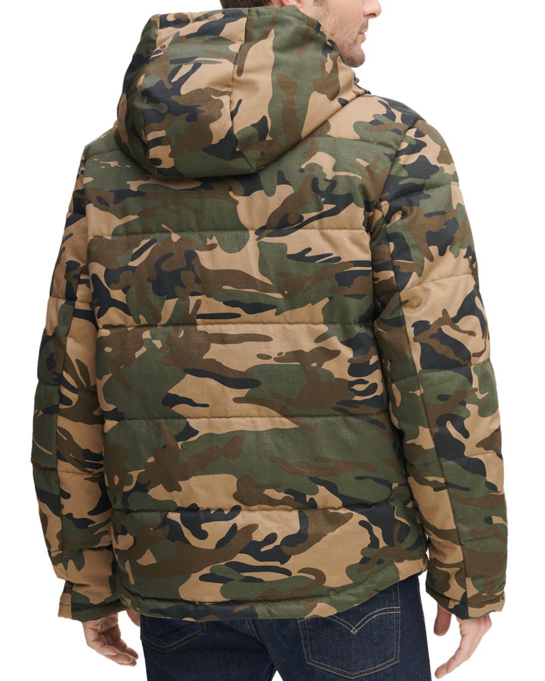 levi's camo puffer jacket