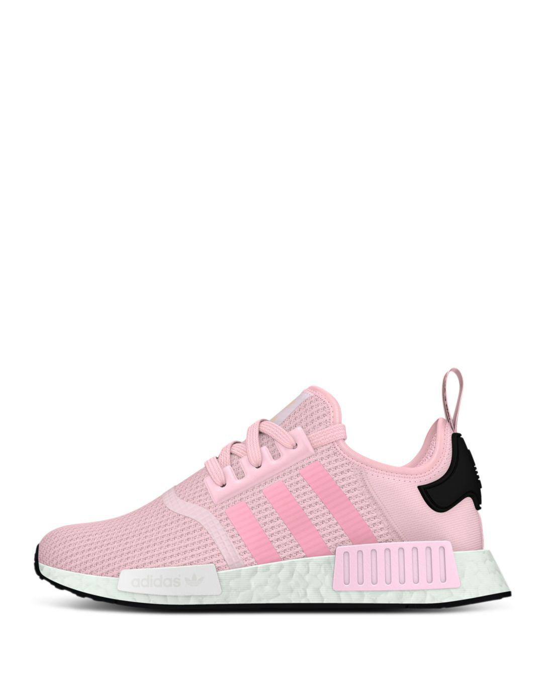 women's nmd r1 knit lace up sneakers