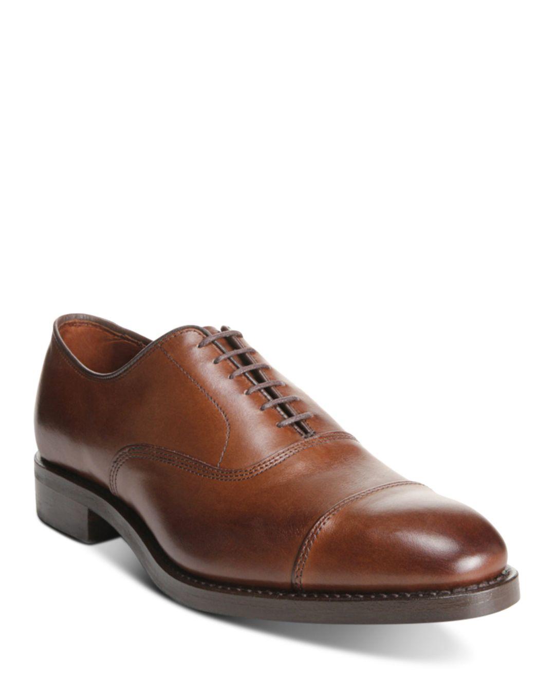 Allen Edmonds Park Avenue Lace Up Cap Toe Dress Shoes in Brown for Men