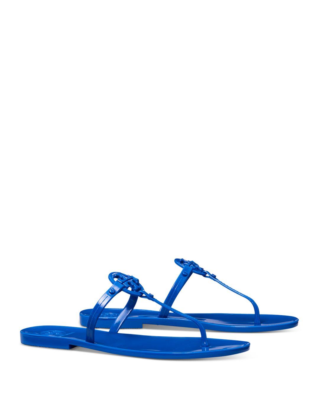 Tory Burch Mini Miller Jelly Flat Thong Sandals in Blue Lyst