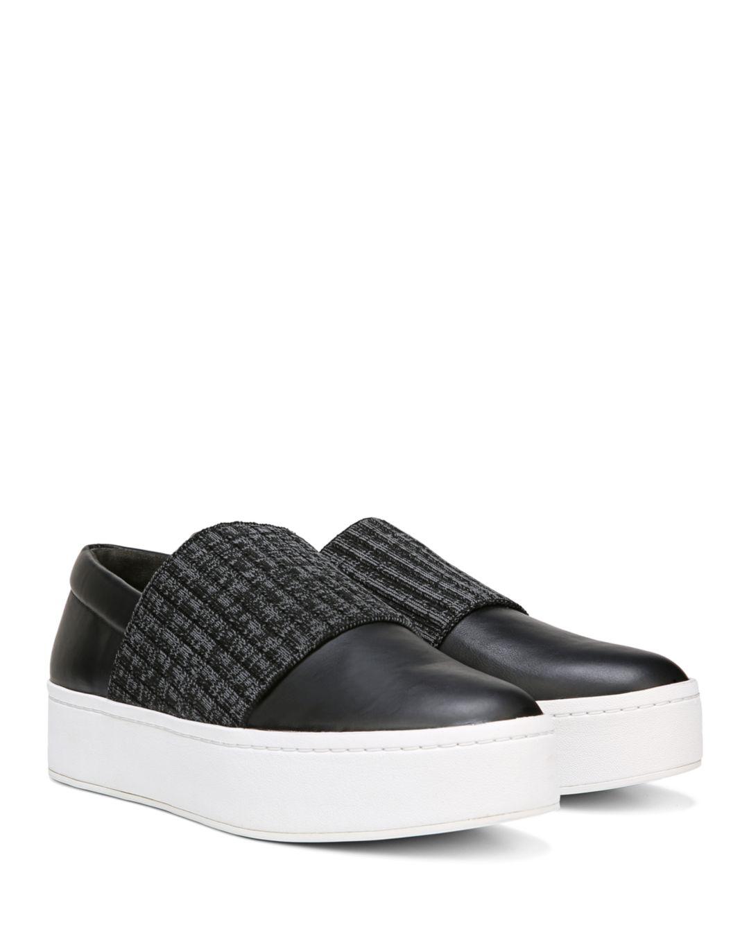 vince weadon leather platform sneakers