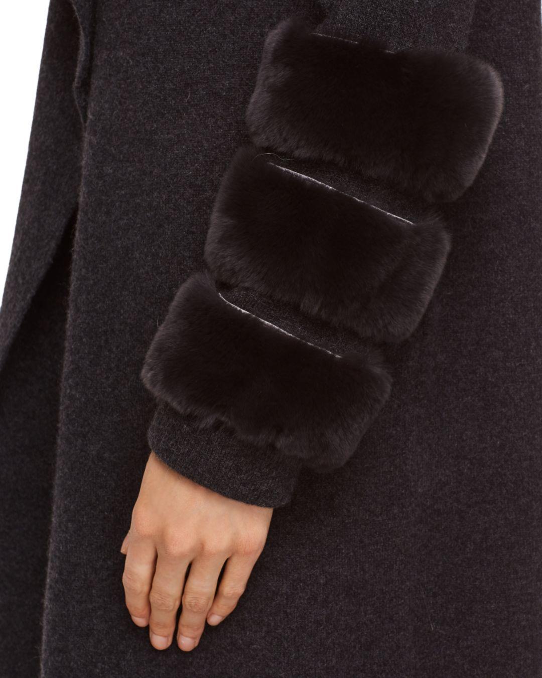 rabbit fur sweater jacket