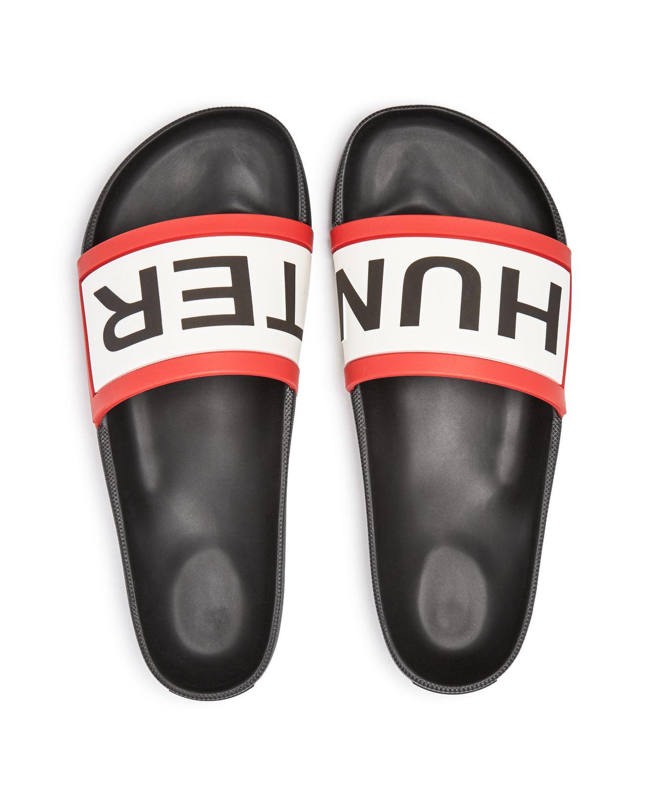 hunter slide sandals