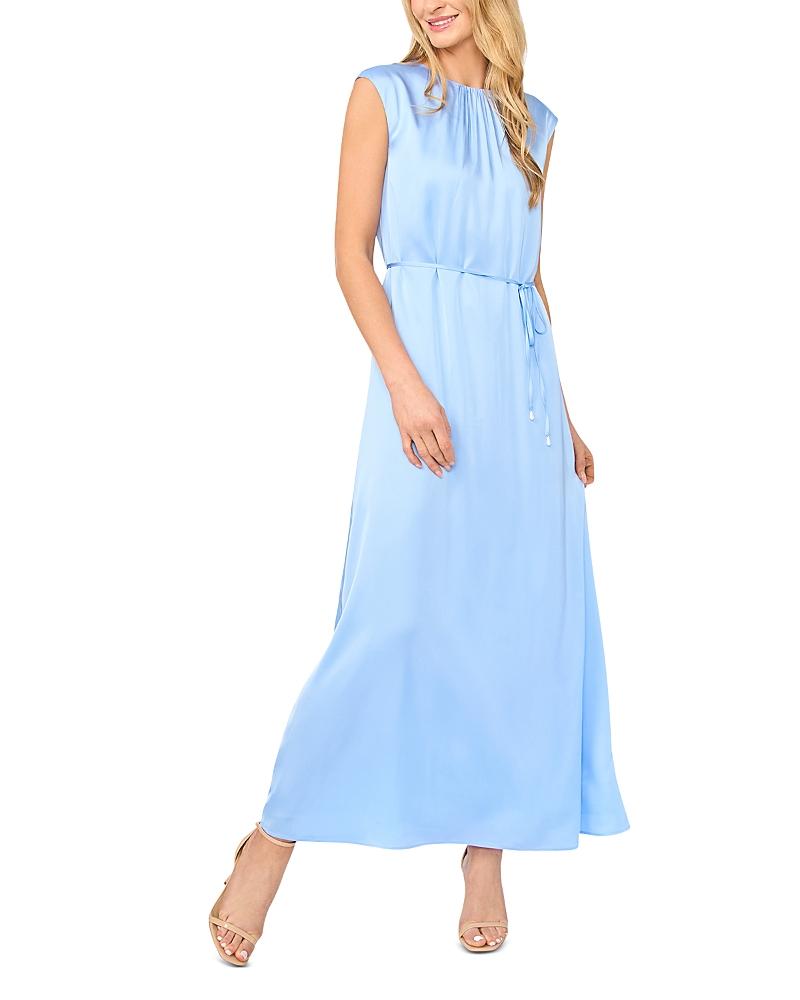 light blue maternity bridesmaid dress Zapaka Women Dusty Blue Bridesmaid Dress Ruched Convertible Boho Chiffon Long Wedding Party Dress, Dusty Blue / UK8 main image 1