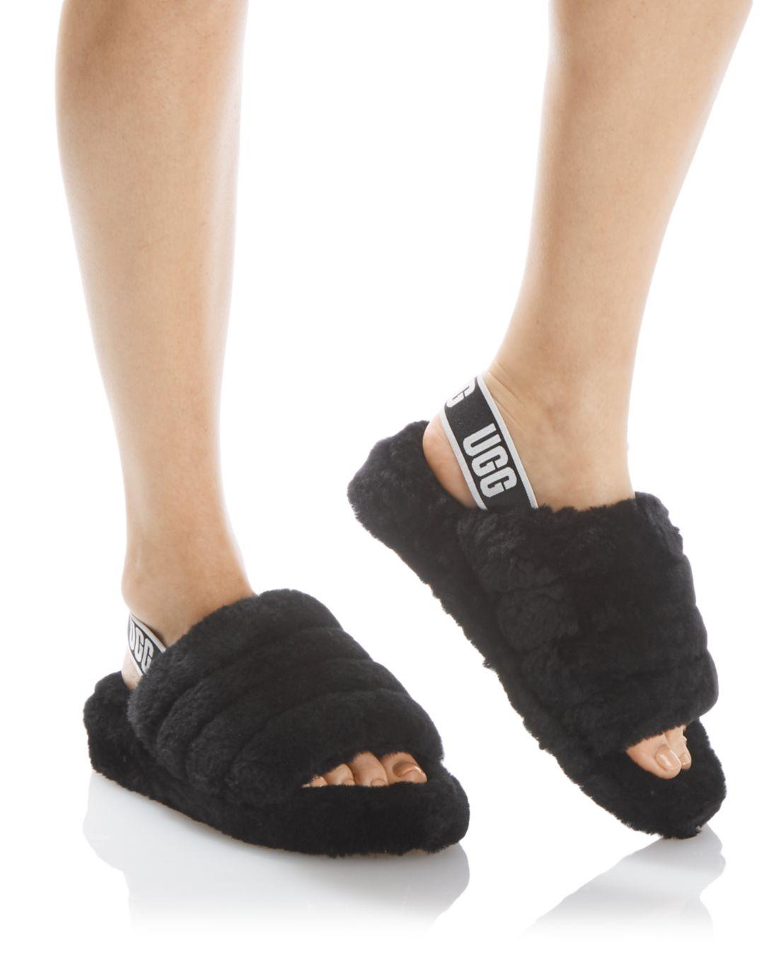 black ugg slide