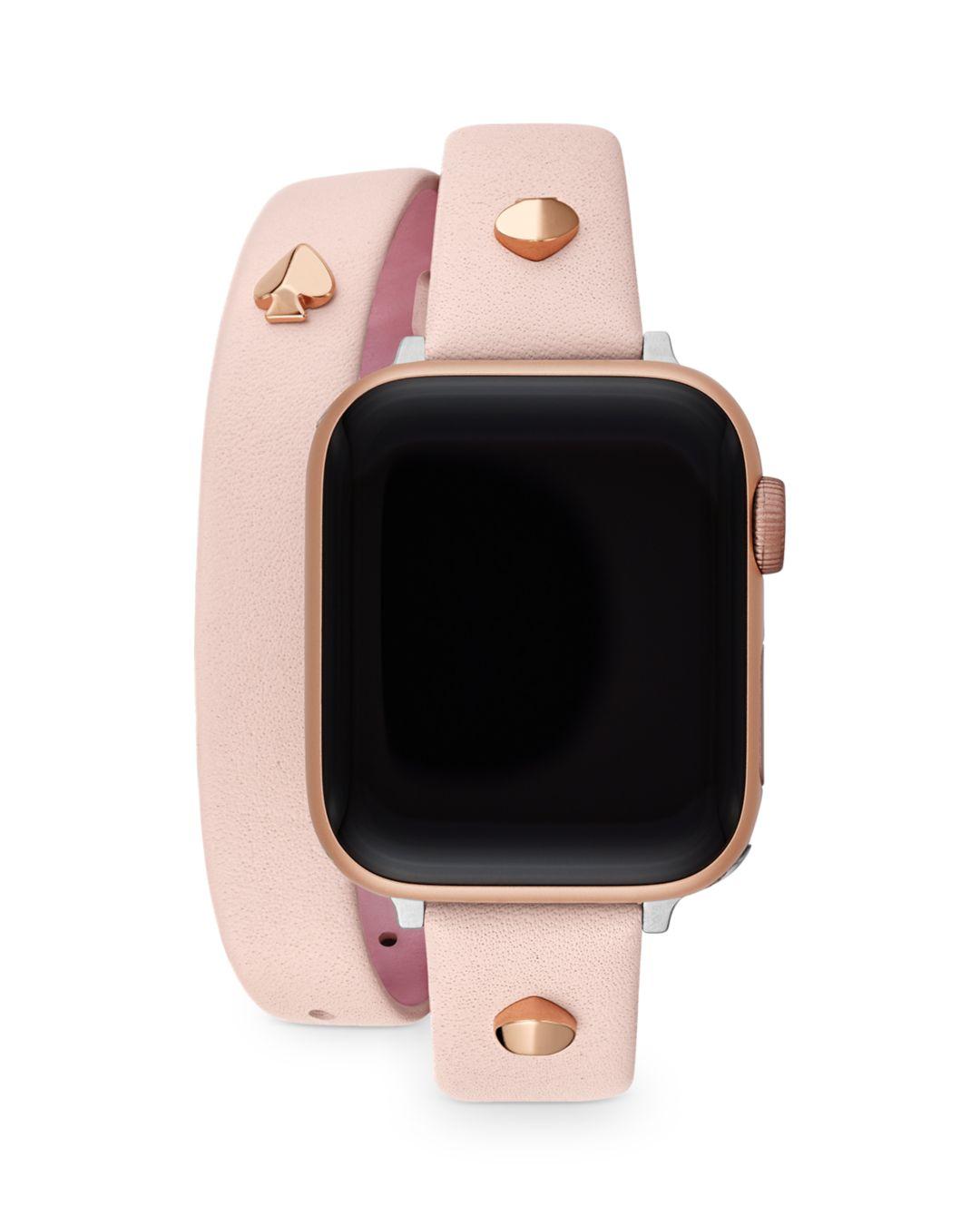 Kate Spade Blush Double-wrap Leather 38/40mm Band For Apple Watch® | Lyst  Canada