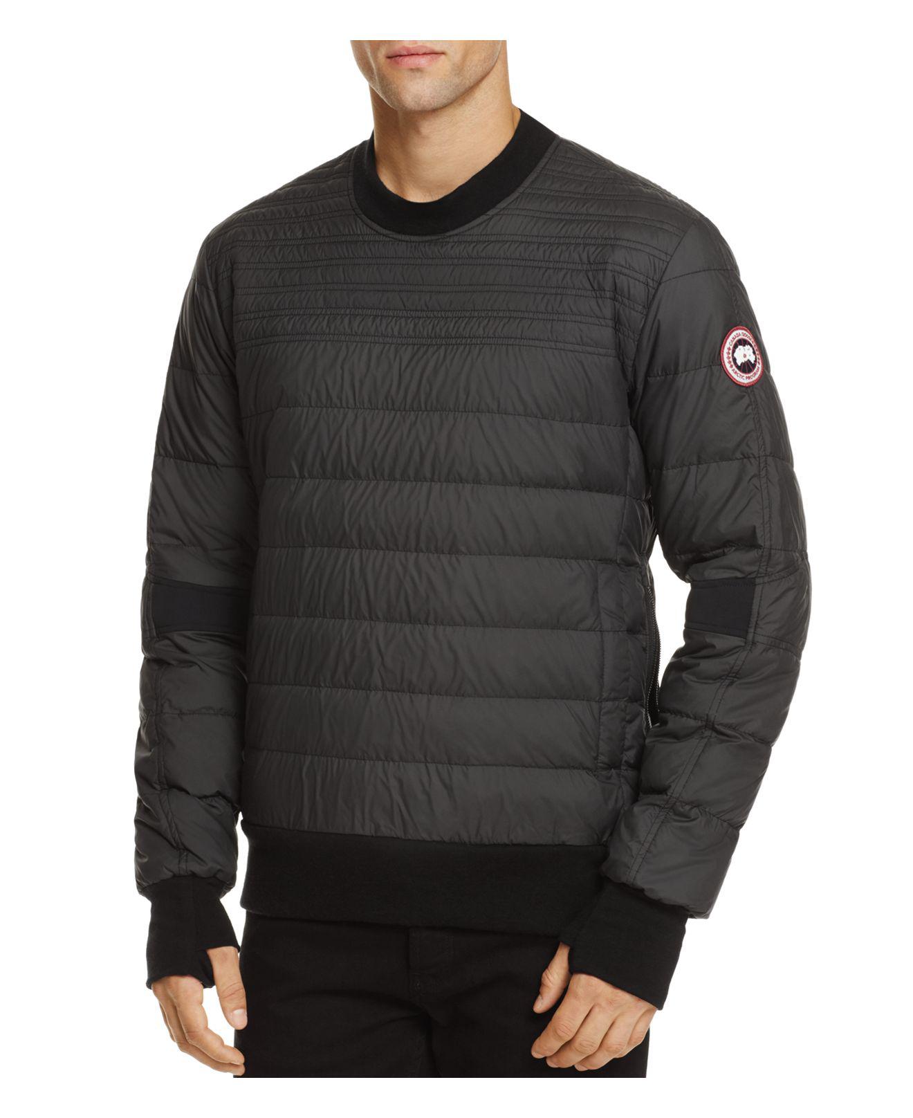 Canada Goose Goose Albanny Quilted Down Sweatshirt in